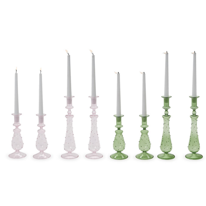 DEW DROP TAPER CANDLESTICKS