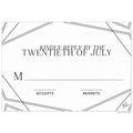 Diamond Faceted Reply Card