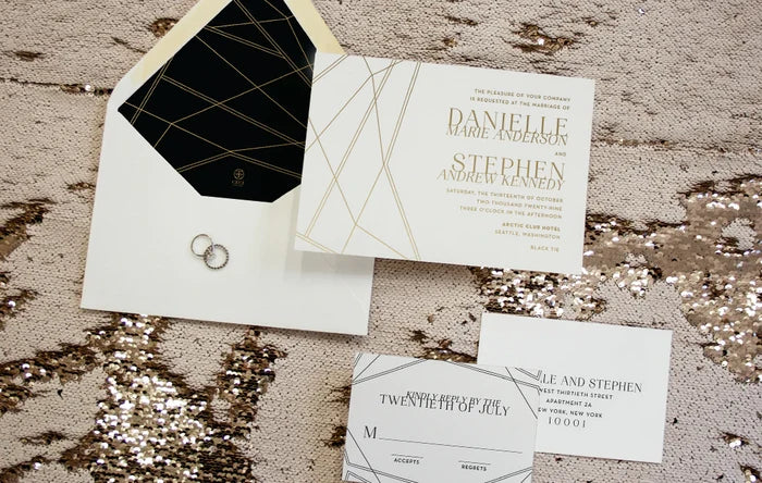 Diamond Faceted Reply Card