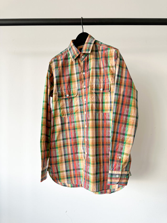 Drake's Multicoloured Checked Cotton Shirt - House Of Huntington