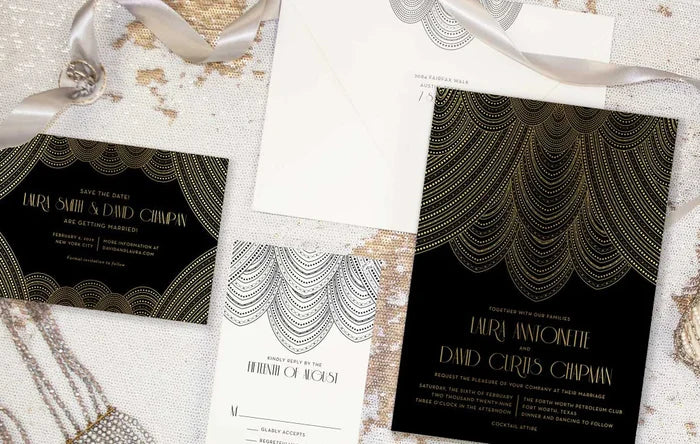 Drape Me in Pearls Invitation Envelope