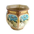 ENAMEL FLORAL JARDINIERE