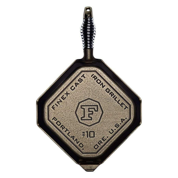 FINEX 10″ Cast Iron Grill Pan, Grillet - Discover Gourmet