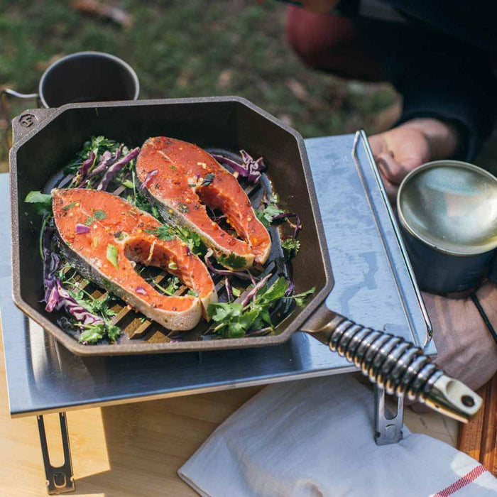 FINEX 10″ Cast Iron Grill Pan, Grillet - Discover Gourmet