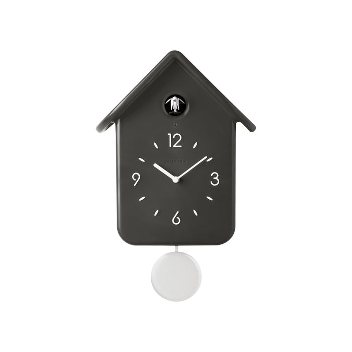 Guzzini QQ Cuckoo Clock with Pendulum - Charcoal Black