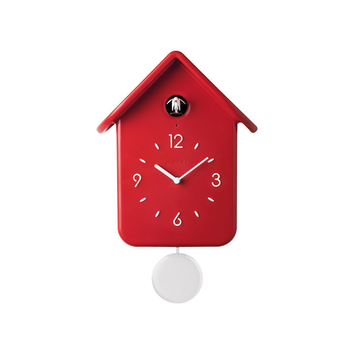 Guzzini QQ Cuckoo Clock with Pendulum - Red