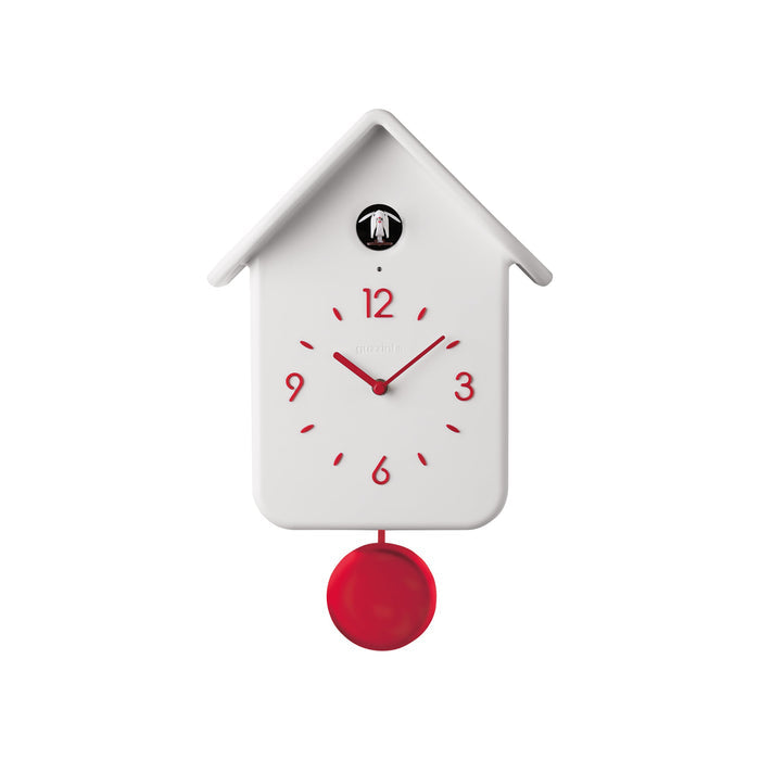 Guzzini QQ Cuckoo Clock with Pendulum - White