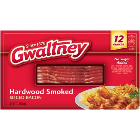 GWALTNEY HARDWOOD SMOKED BACON 12 OZ#ROCK VALUE PRODUCT. ORDER BY  TUESDAY EVENING JAN 13 FOR JAN 21 DELIVERY #