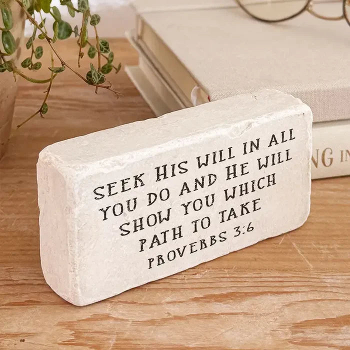 Half Scripture Block -Proverbs 3:6