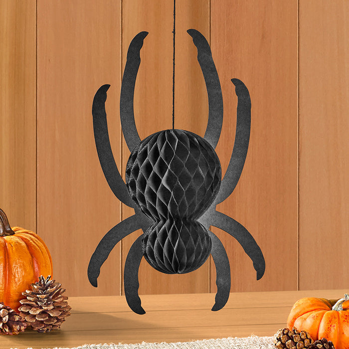 Hester & Cook Honeycomb Paper Party Decorations, Spiders