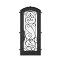 Golden Gate subtle arch top hinged door for cold climates.
