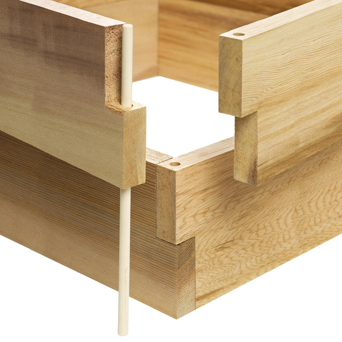 2-ft Square 2-Tier Raised Garden Box - Details