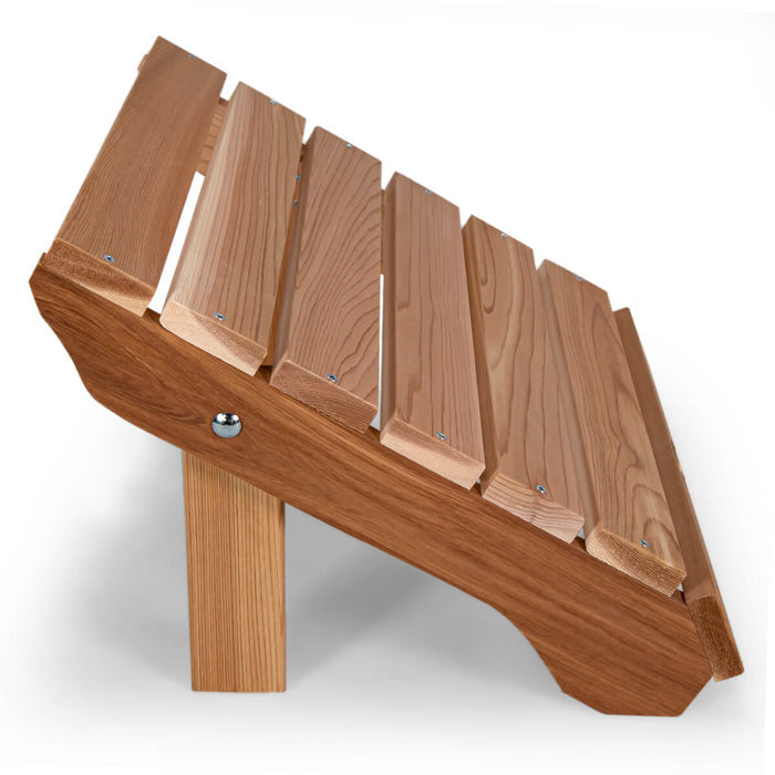 homestead cedarworks adirondack patio ottoman side
