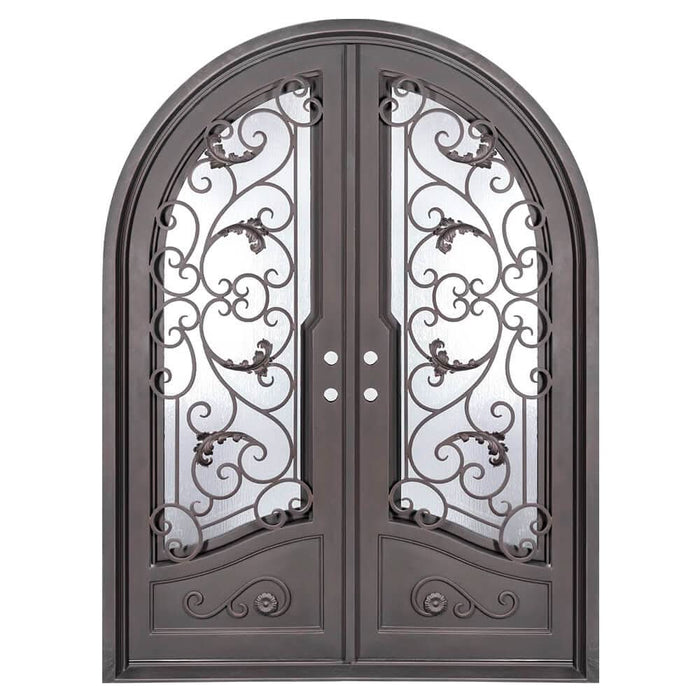Hope radius top iron french door for cold weather.