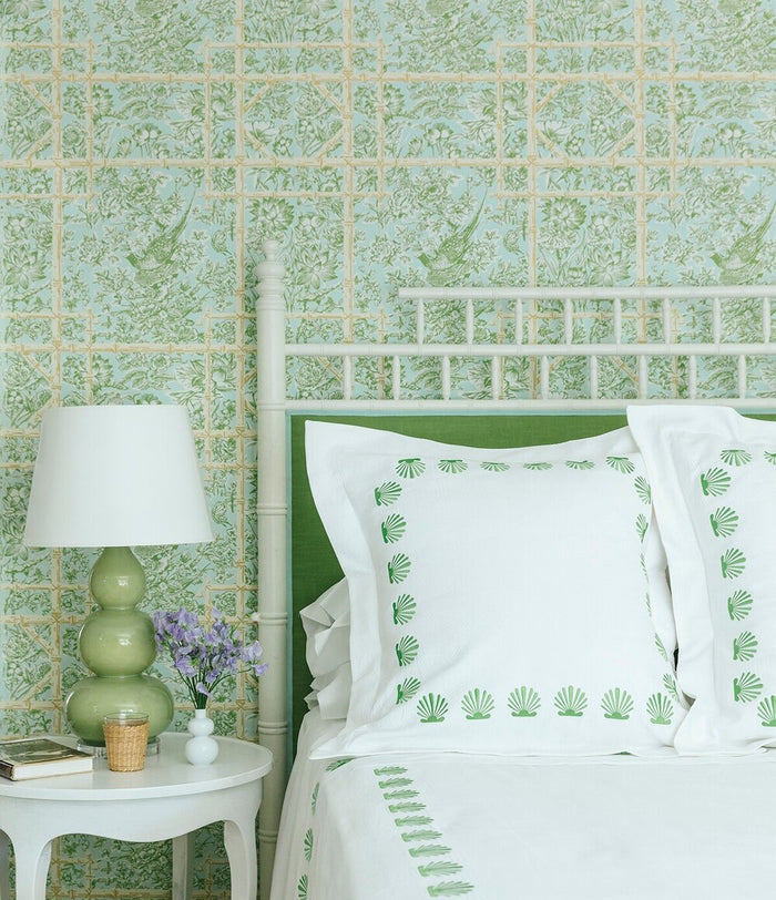 Caption: Design: Meg Braff Designs, Colorway: Leaf & Lichen