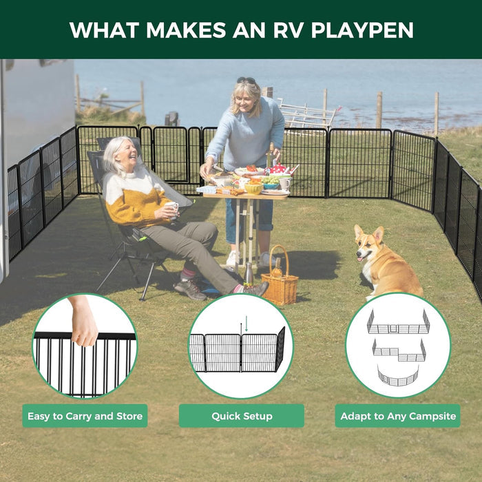 Bundle - Instant Dog Playpen & RV Step Grid (2 PCs) FXW