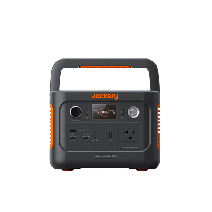 Jackery - Explorer 240 v2 Portable Power Station - Front