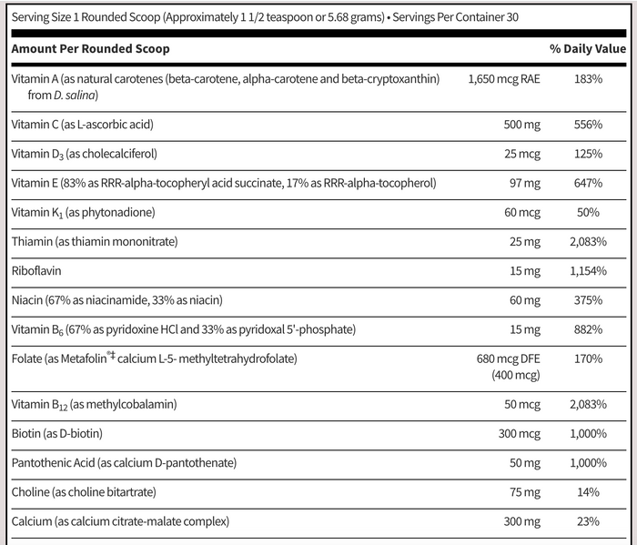 Klaire Labs SFI Health Vitaspectrum Powder 2