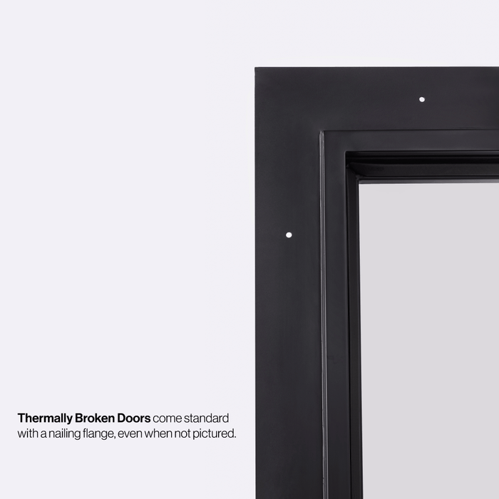 3" nailer fin attached to all PINKYS thermally broken steel doors and windows