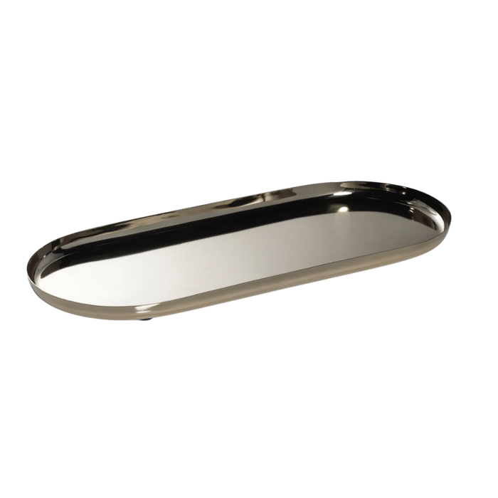 LARGE OVAL GOLD TRAY