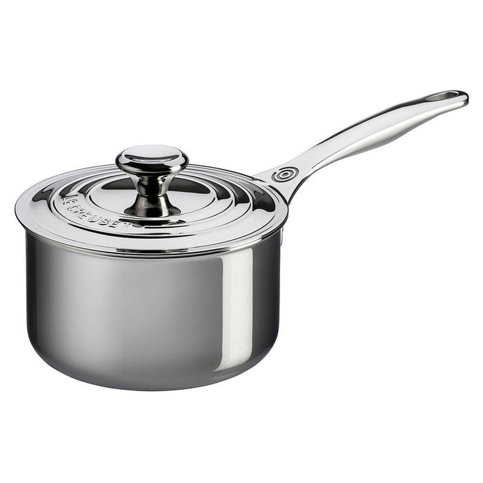 Le Creuset 3 Qt. Stainless Steel Saucepan with Lid - Discover Gourmet