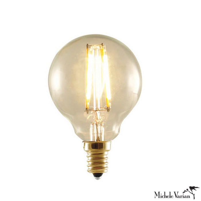LED Bulb | E12 Base | G16 Amber | 2.5W | 2200k