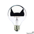 LED Bulb | E26 Base | G25 Chrome Half Mirror | 5W | 2700k