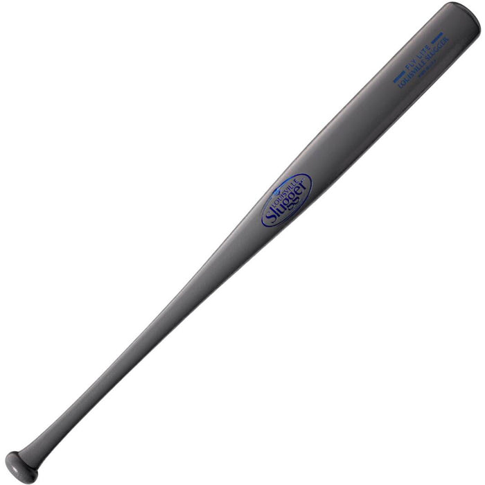 A close-up of the Louisville Slugger Youth Flylite Y243 Wood Baseball Bat (WBL2704010) showcases its smooth grain and sturdy craftsmanship, representing the trusted Louisville Slugger brand.