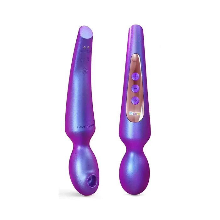 Pleaser Wand & Clitoral Stimulator - Purple - Vibrator