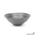 Matte Porcelain Fruit Bowls Gray Set of 4
