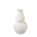 MATTE WHITE DOUBLE GOURD CERAMIC VASE