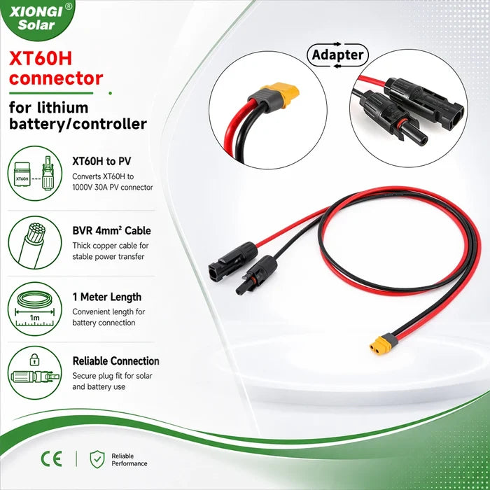 MC4 to XT60 Solar Charge Extension Cable