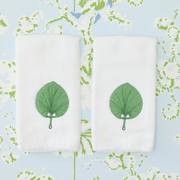 Meg Braff Fan Powder Bath Towels (pair)