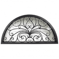 Miracle ornate iron transom full arch top window