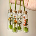 Mix Wildflower Terrarium Christmas Ornament Curiosity Jar: Velvet