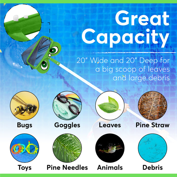 Mr. Frog "Freddy" Leaf Rake Net - theskimmie