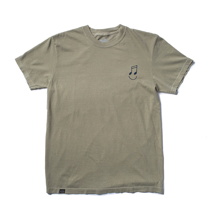 Music Man Embroidered T - Khaki