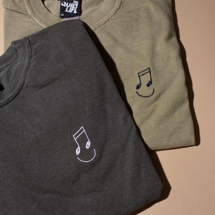 Music Man Embroidered T - Khaki
