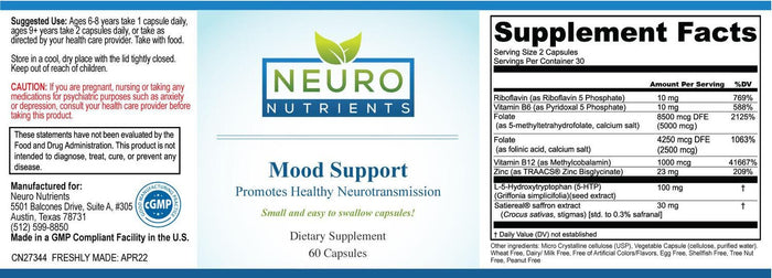 Neuro Nutrients Mood Support Capsules 2
