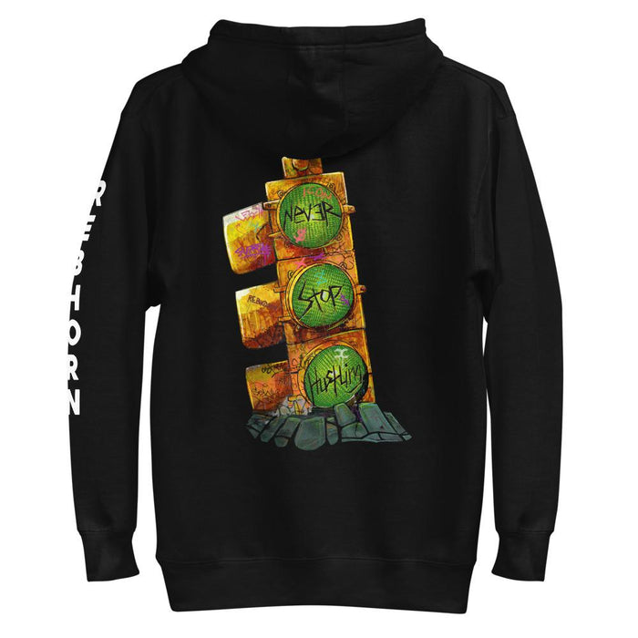 Never Stop Hustling Premium Unisex Hoodie - REBHORN DESIGN