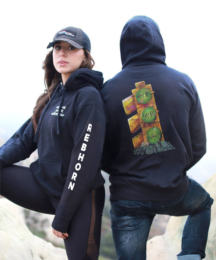 Never Stop Hustling Premium Unisex Hoodie - REBHORN DESIGN