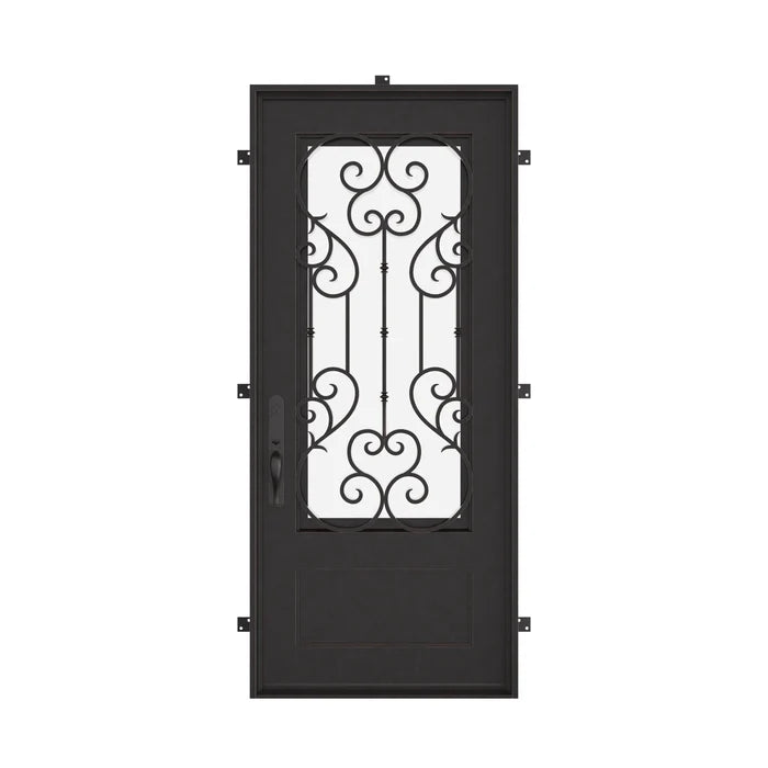 New York thermally broken flat top metal door.