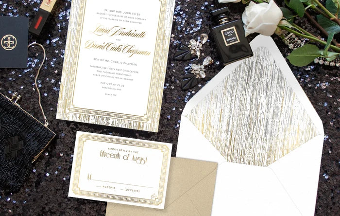 Ombre Rain Invitation