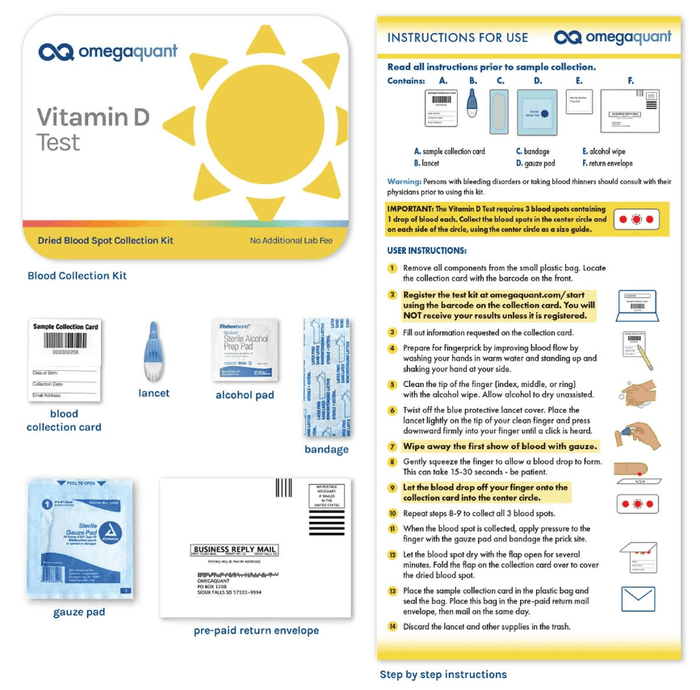 OmegaQuant Vitamin D Test Kit 3