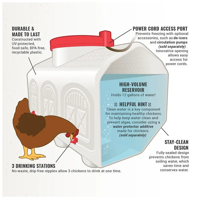 Back label details on the OverEZ Classic Waterer
