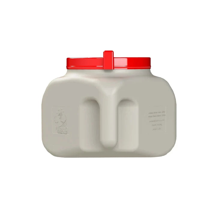 OverEZ Compact Chicken Feeder shown from the back