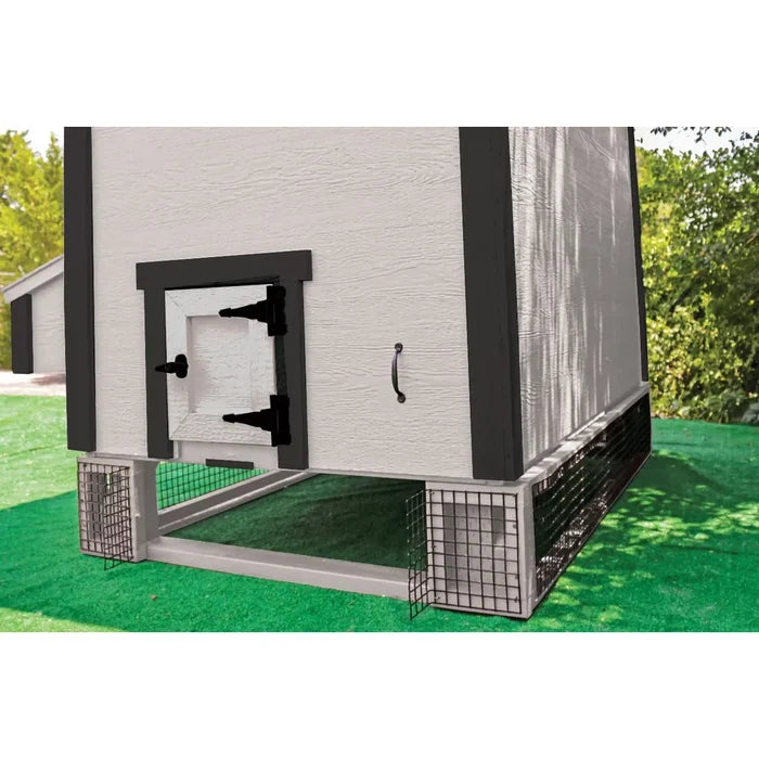 White OverEZ Medium Wire Chicken Coop Panels shown from the rear.