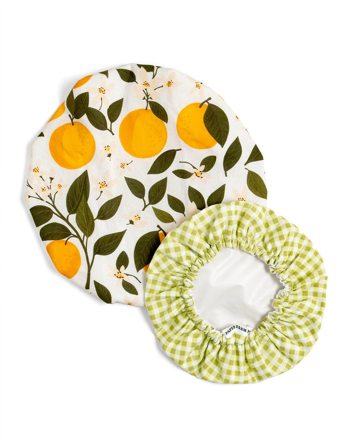 Paper Farm Press Orange Orchard Bowl Cover Set