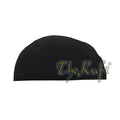 Plain Black Hand-Crocheted Kids Kufi Hat