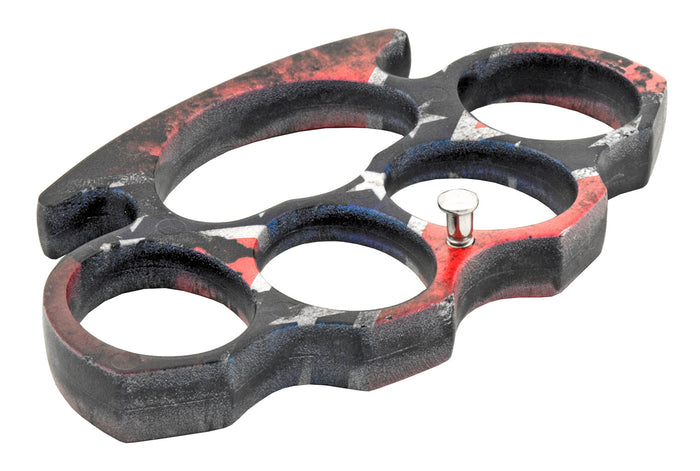 Plastic Knuckles Belt Buckle Duster Lightweight - American Flag